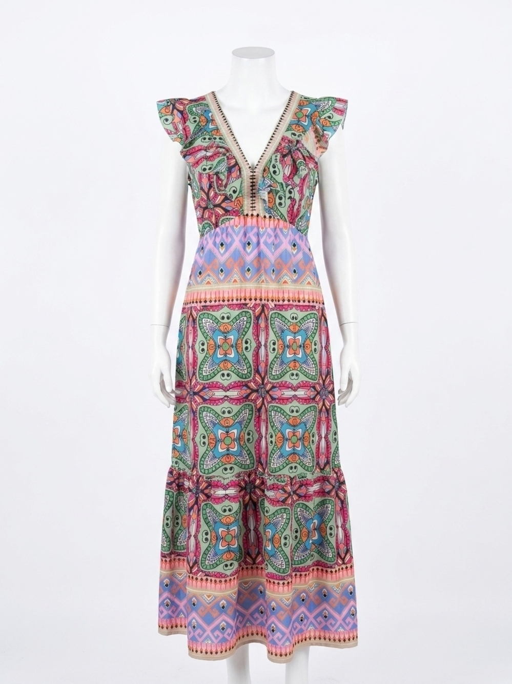 NEW JADE belle maxi dress in multi